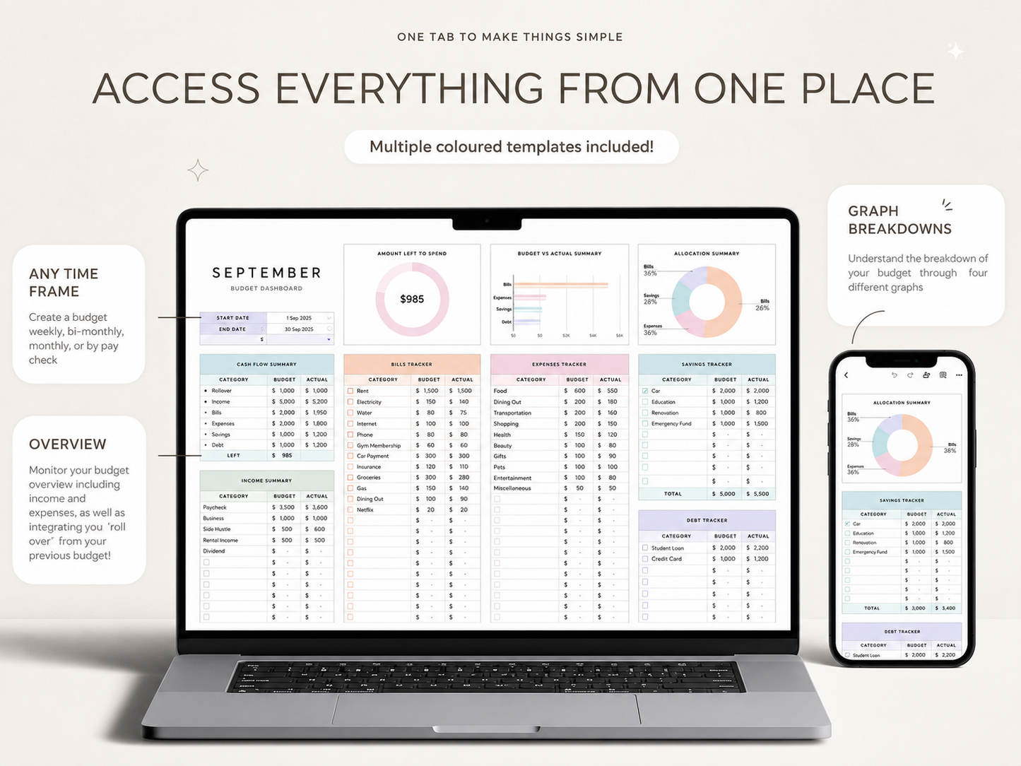 BudgetFlow™ Budget Planner