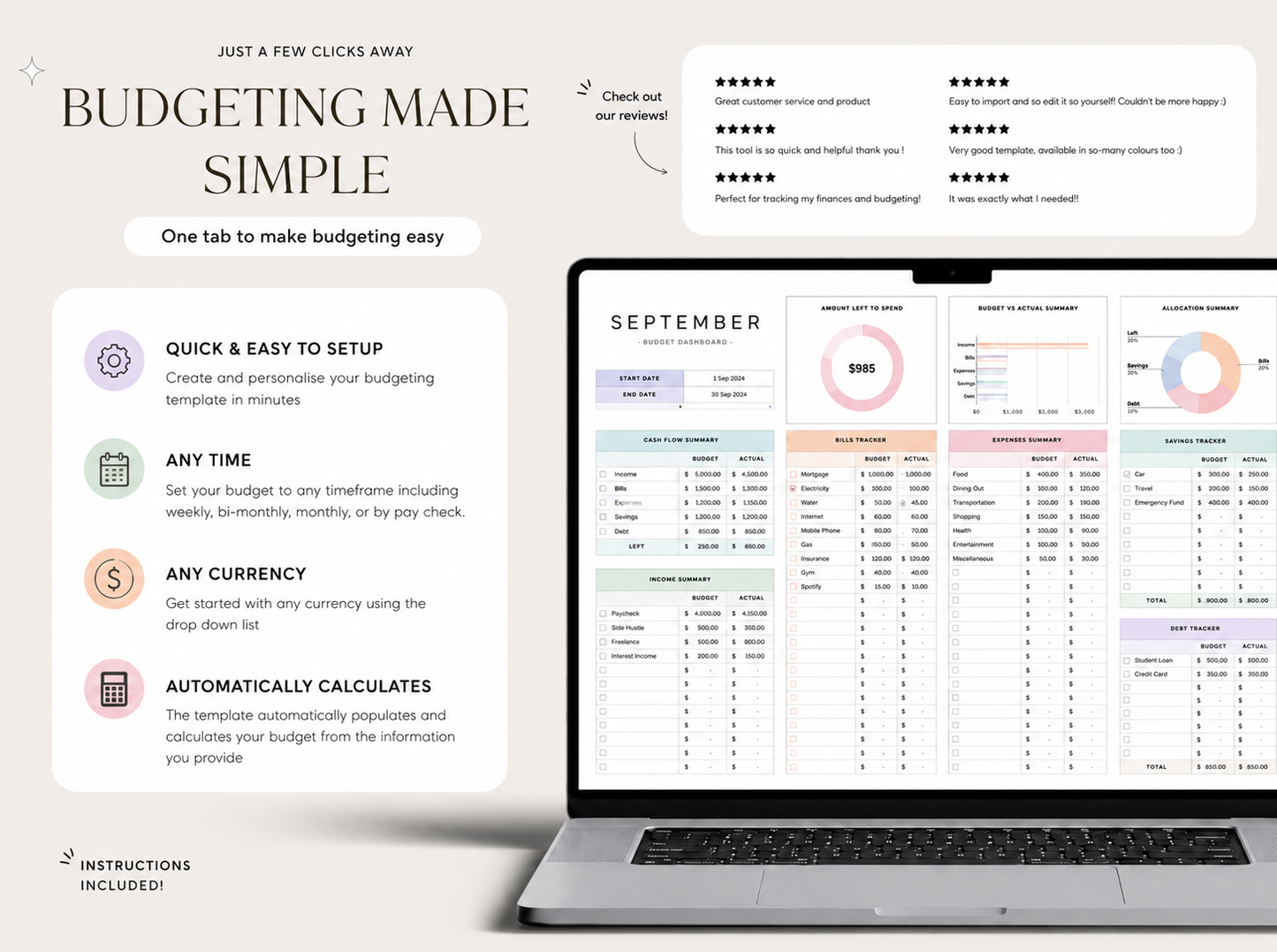 BudgetFlow™ Budget Planner